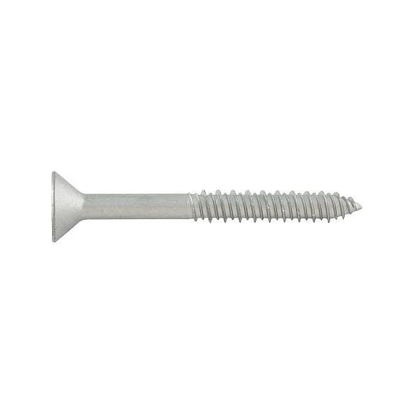 Concrete Screw Anchor, 5/16" Dia., Flat Oversized, 3" L, Carbon Steel Stalgard Silver, 50 PK